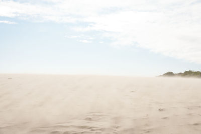 Scenic view of desert against sky