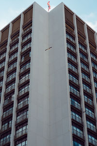 Low angle view of modern building against sky