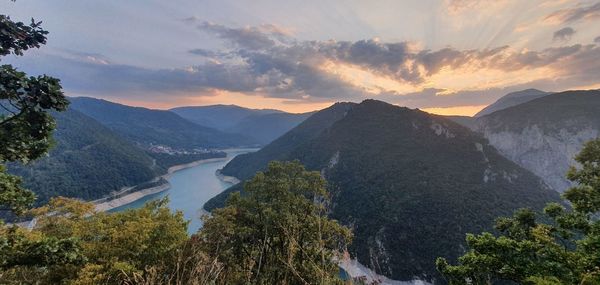 Piva lake, montenegro 