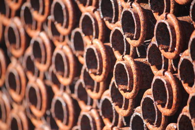 Full frame shot of rusty metals