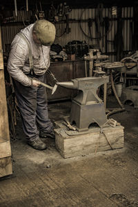 Man working at workshop