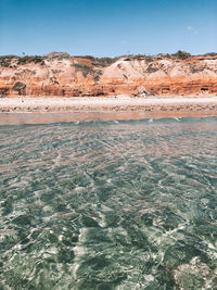 Scenic view of desert against sky
