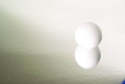 Close-up of white ball