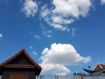 Low angle view of building against sky