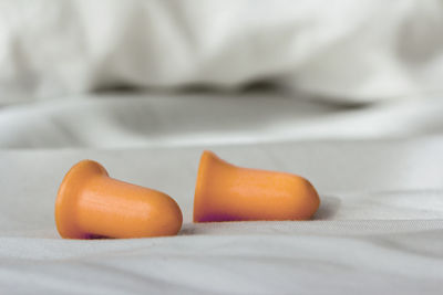 Close-up of orange on table