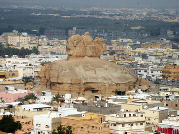 Aerial view of town