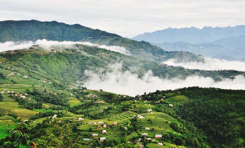 Scenic view of landscape against sky