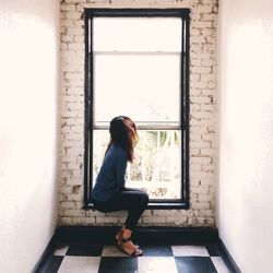 Woman looking away