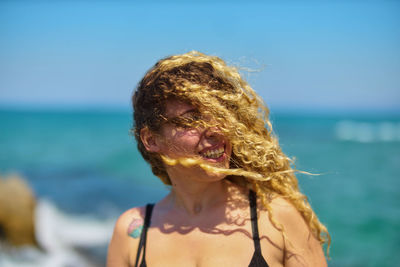 Woman at beach