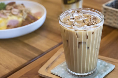 Close-up of drink on table