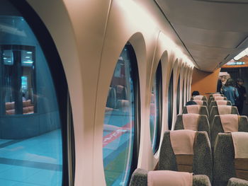 Interior of train