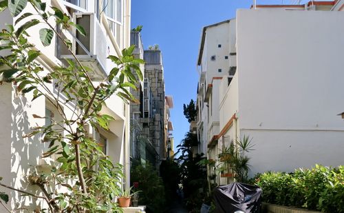 Low angle view of buildings against sky