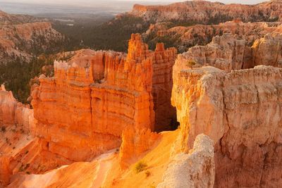 Great view to a part of the magnificient bryce canyon