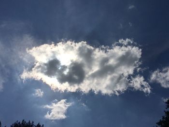 Low angle view of cloudy sky