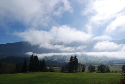 Scenic view of landscape against sky