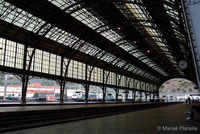 Train at railroad station