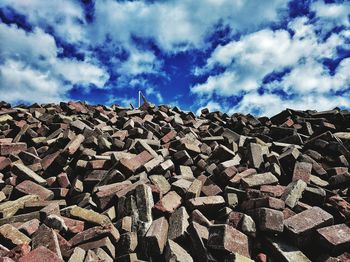Low angle view of cloudy sky