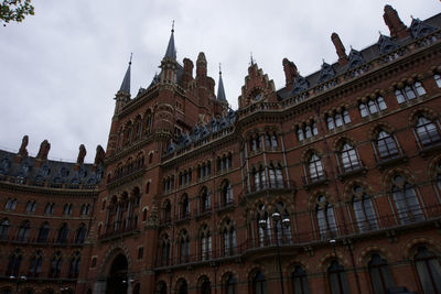 Low angle view of historic building against sky