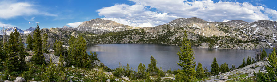 Seneca lake in the wind river range, rocky mountains, wyoming