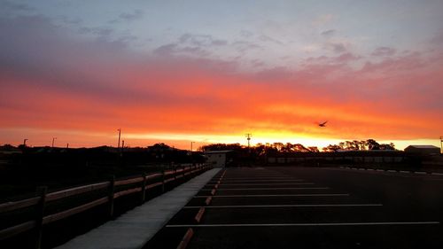 Dramatic sky at sunset