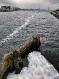 View of pier over sea