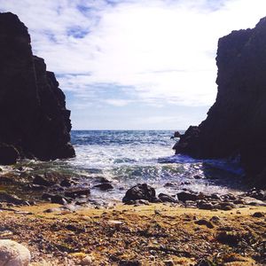 Scenic view of sea against sky