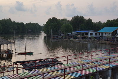 Scenic view of river against sky