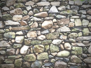 Full frame shot of stone wall