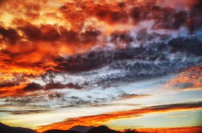 Sun shining through clouds