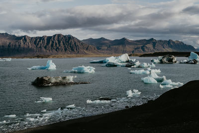 Jökulsárlón glacier lake in iceland