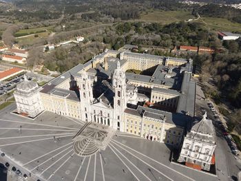 High angle view of palace