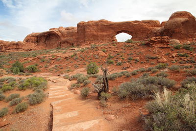 View of rock formations