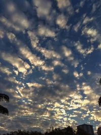 Low angle view of dramatic sky