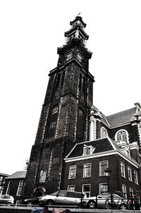 Low angle view of clock tower