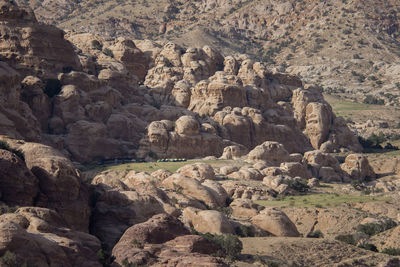 View of rock formations