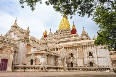 Low angle view of historical building against sky