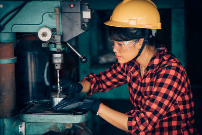 Man working on machine