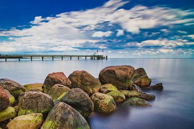 Scenic view of sea against sky