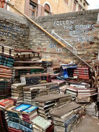 Stack of old books