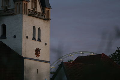 Low angle view of buildings against sky