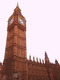 Low angle view of big ben