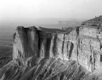 Panoramic view of rock formations