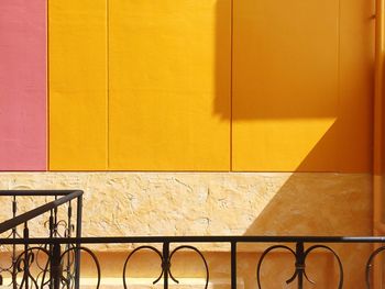 Close-up of yellow wall