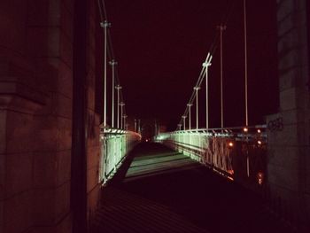 Empty road at night