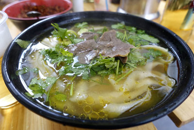 Close-up of food in bowl