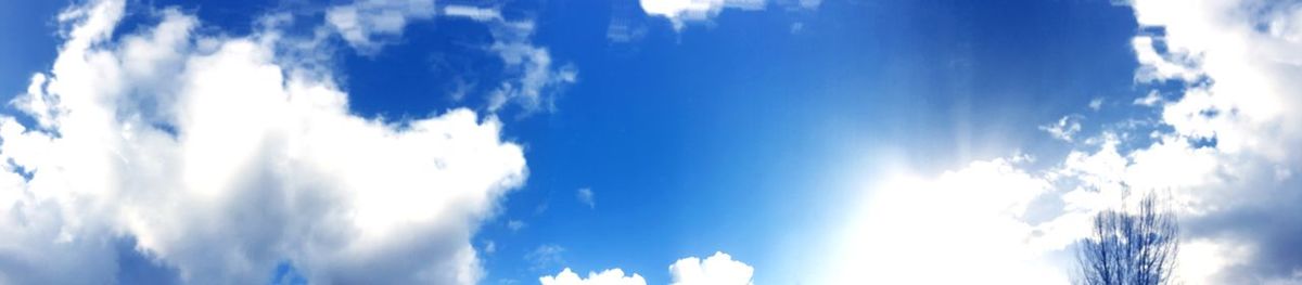 Low angle view of cloudy sky