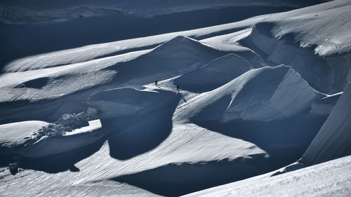 Scenic view of snow covered landscape