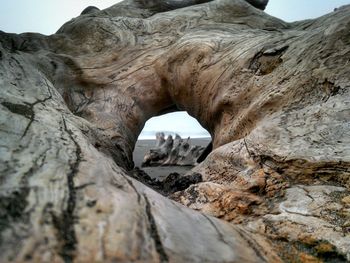 View of rock formations