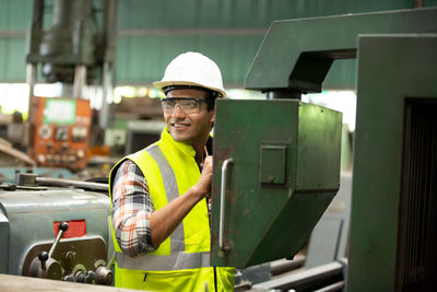 Man working at construction site