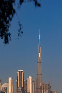 Dubai city and burj khalifa 